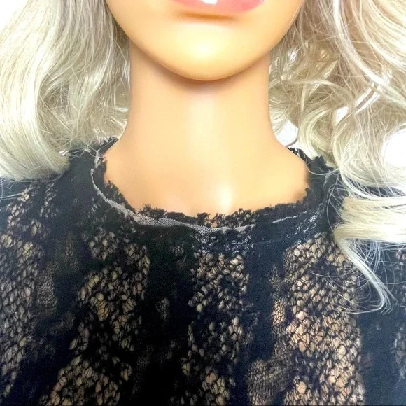 Pete Wool Sweater – Crew Neck, Long Sleeves, Raw Edge Hem – Black & Tan - Picture 2 of 13